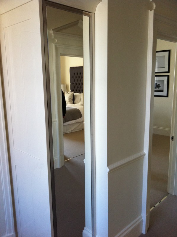 Full-length wardrobe mirror fitted in Manor Park home